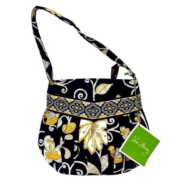 Vera Bradley Handbags - Vera Bradley Handbag “Hannah”Yellow Bird Black/Yellow/White NWT